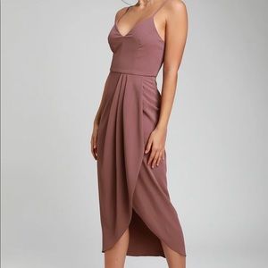 Lulus Mauve Midi Dress
